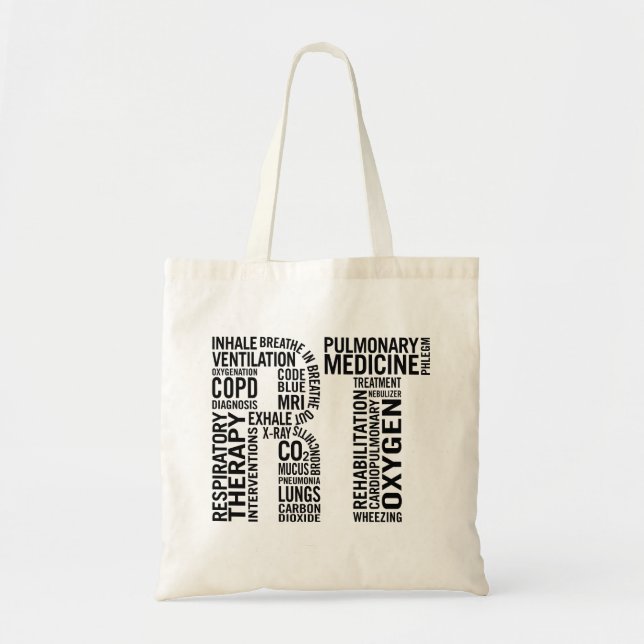Bolso De Tela Terapia respiratoria RT (Frente)