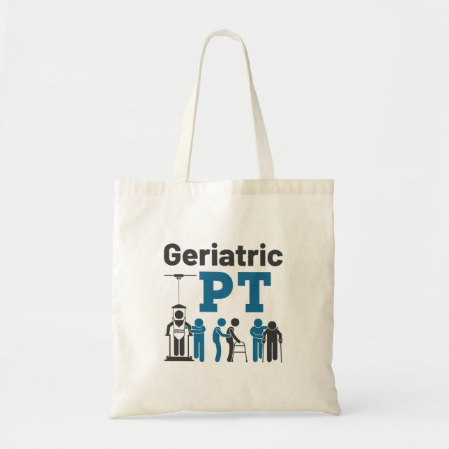 Bolso De Tela Terapia Terapia Física Terapia Geriátrica PT (Frente)