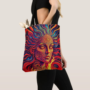 Bolso De Tela Tercer Chica ocular - Arte espiritual visionario
