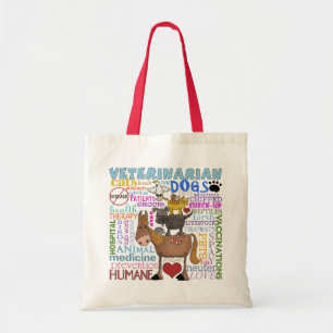 Bolso De Tela Términos de la veterinaria del subterráneo Art Vet