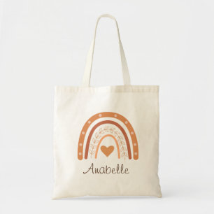 Bolso De Tela Terracotta Boho Arcoíris nombre de niños 