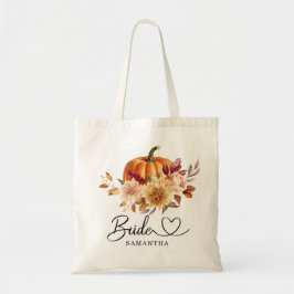 Bolso De Tela Terracotta Floral Calabaza Novia