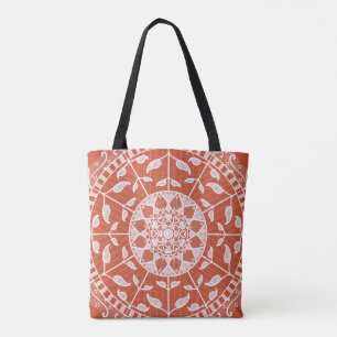 Bolso De Tela Terracotta Mandala