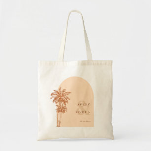 Bolso De Tela Terracotta Palm Trees Ampersand Boho Wedding Favor