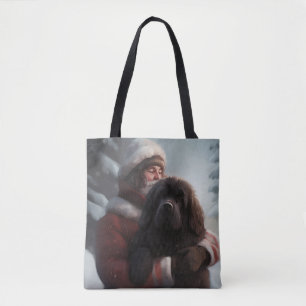 Bolso De Tela Terranova con Papá Noel Festivo Navidad