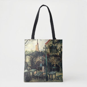 Bolso De Tela Terraza de un café, Montmartre por Vincent van Gog