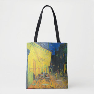 Bolso De Tela Terraza del Café Van Gogh Escena de la Calle Franc