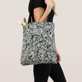 Bolso De Tela Terrazzo verde moderno