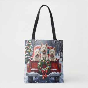 Bolso De Tela Terrier Blanco de las Tierras Altas del Oeste Navi
