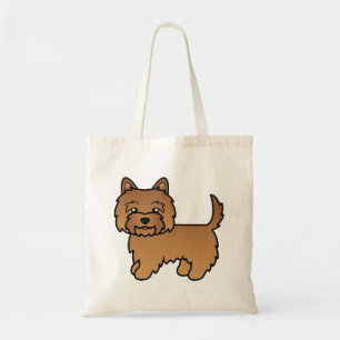 Bolso De Tela Terrier Cairn Rojo Perro de Dibujos Animados Lindo