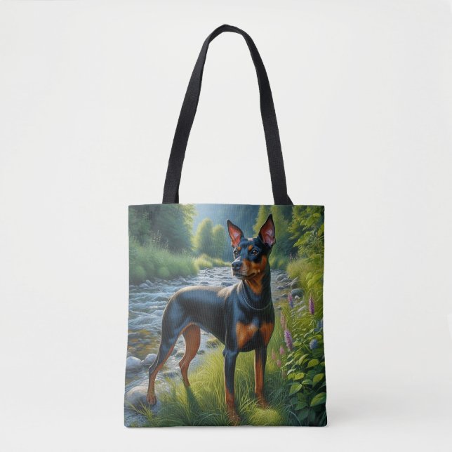 Bolso De Tela Terrier de Mánchester (Anverso)