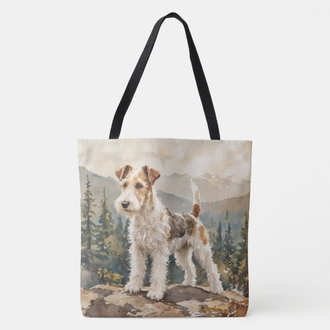 Bolso De Tela Terrier de zorro de pelo duro (Anverso)