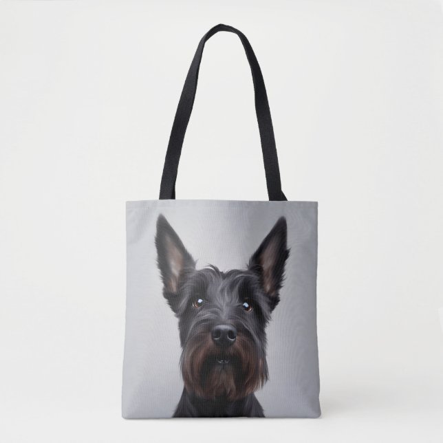 Bolso De Tela Terrier escocés (Anverso)
