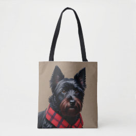 Bolso De Tela Terrier Escocés