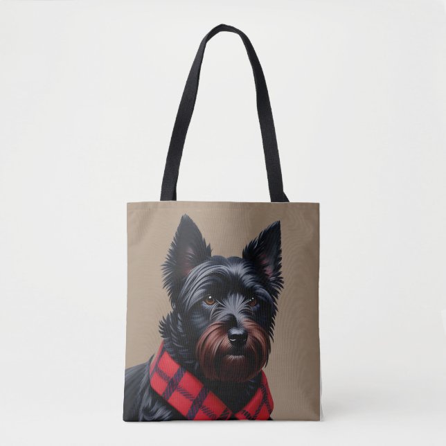 Bolso De Tela Terrier Escocés (Anverso)