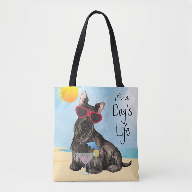 Bolso De Tela Terrier escocés de verano (Anverso)