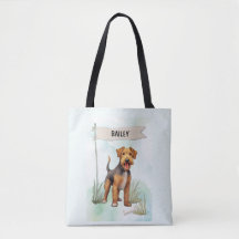 Terrier Galés Acuarela Perro Personalizado