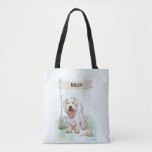 Terrier Sealyham Acuarela Perro Personalizado