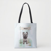Terrier Skye Acuarela Perro Personalizado