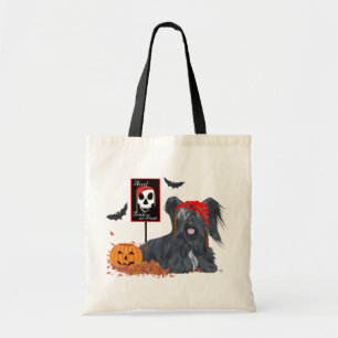 Bolso De Tela Terrier Skye Pirata para Halloween