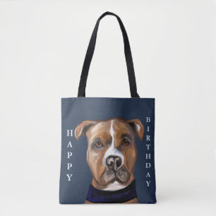 BOLSO DE TELA TERRIER STAFFORDSHIRE AMERICANO
