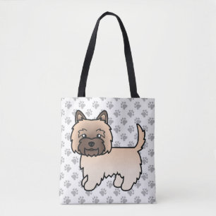Bolso De Tela Terrier Wheaten Cairn Perro de Dibujos Animados Li