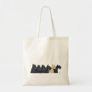 Bolso De Tela Terriers Escoceses negros y trigueños