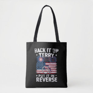 Bolso De Tela Terry Da La Reversa Ponlo En Reversa Fuegos Artifi