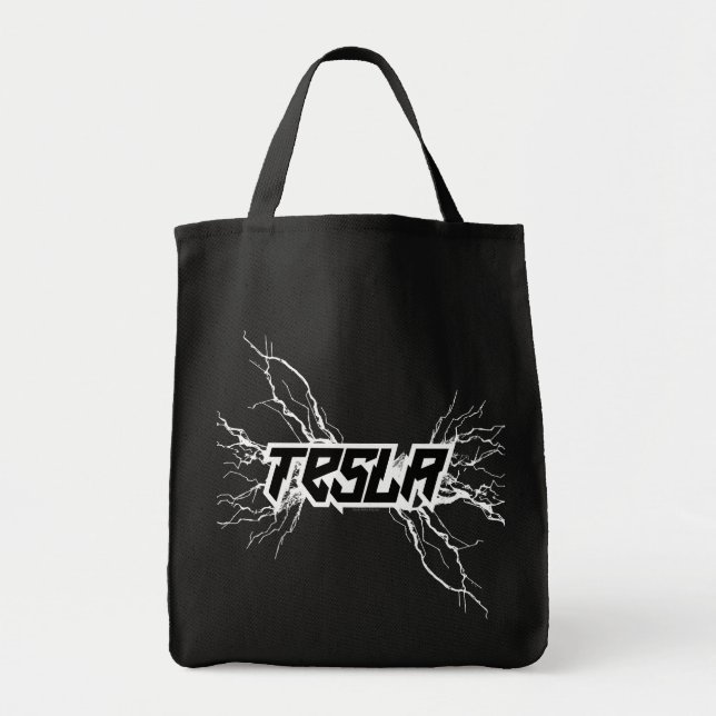 Bolso De Tela Tesla (Frente)