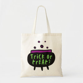 Bolso De Tela Testigos Cauldron Halloween Trick O Trete Tote Bag
