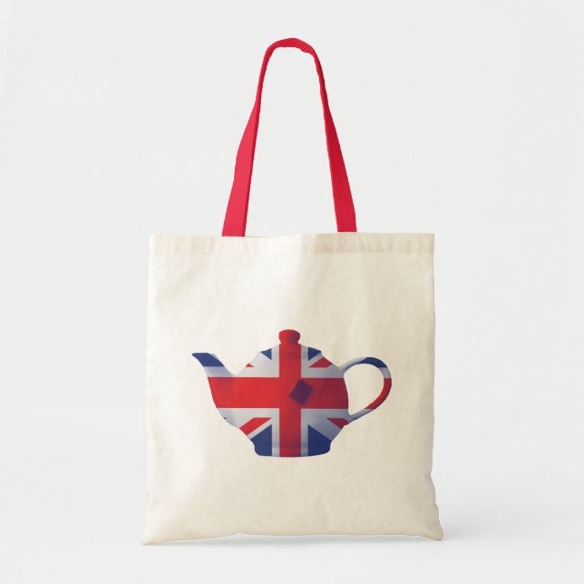 Bolso De Tela Tetera de Union Jack (Frente)