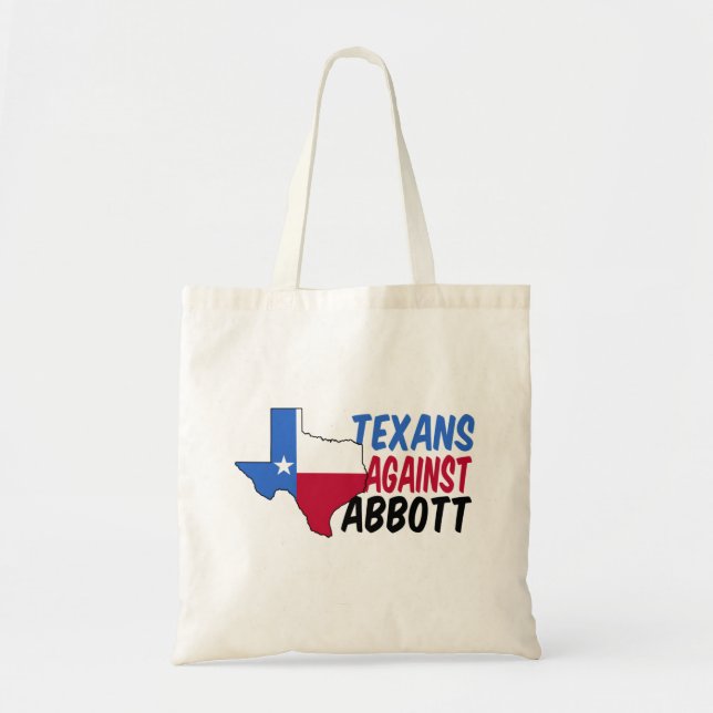 Bolso De Tela Texanos contra Greg Abbott por gobernador (Frente)