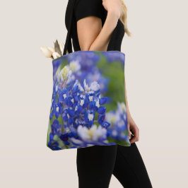 Bolso De Tela Texas Bluebonnets en el tote en flor