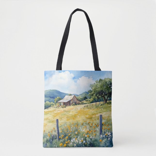 Bolso De Tela Texas Hill Country (Anverso)