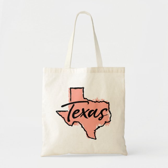 Bolso De Tela Texas USA (Frente)