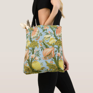 Bolso De Tela Textil Clásico de Damasco Floral Frutas Barroco