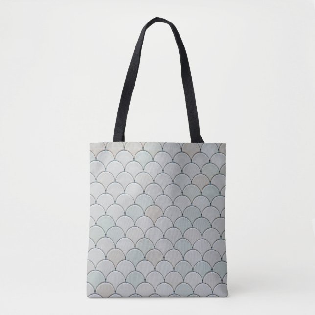 Bolso De Tela Textil gráfico gris (Anverso)