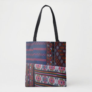 Bolso De Tela Textiles Coloridos de Bután