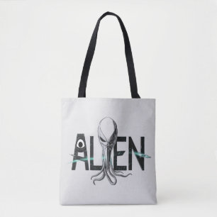 Bolso De Tela Texto alienígena de espacio