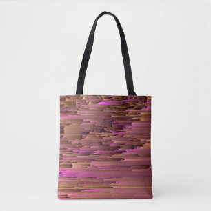 Bolso De Tela texto brillante superpone el relleno de marco vint