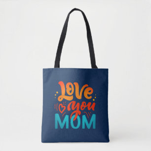 Bolso De Tela Texto de diseño lindo ama a tu mamá por el Día de