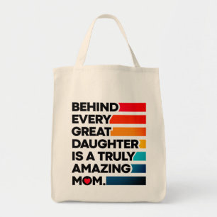 Bolso De Tela Texto de expresión de diseño personalizado para el