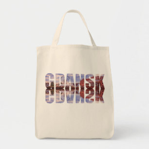Bolso De Tela Texto de Gdansk con vista al casco antiguo con ref