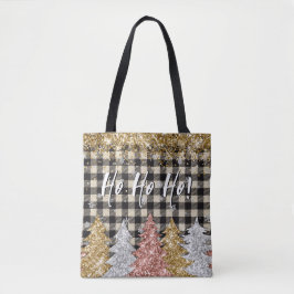 Bolso De Tela Texto De navidades Y Purpurinas