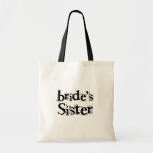 Bolso De Tela Texto del negro de la hermana de la novia