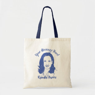 Bolso De Tela Texto del Personalizado de arte Kamala Harris Line