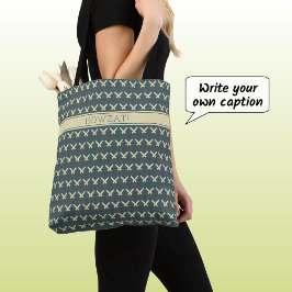 Bolso De Tela Texto del personalizado de patrones de los murciél
