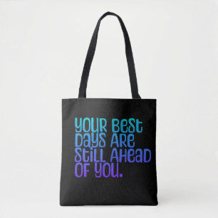 Bolso De Tela Texto inspirador Los mejores días