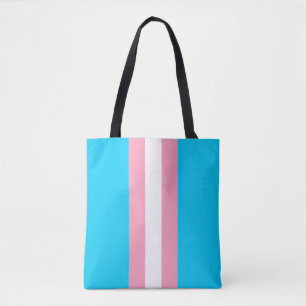 Bolso De Tela Texto modificable de la marca del orgullo transgén