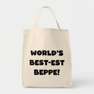 Bolso De Tela Texto negro mejores camisetas y regalos para papas